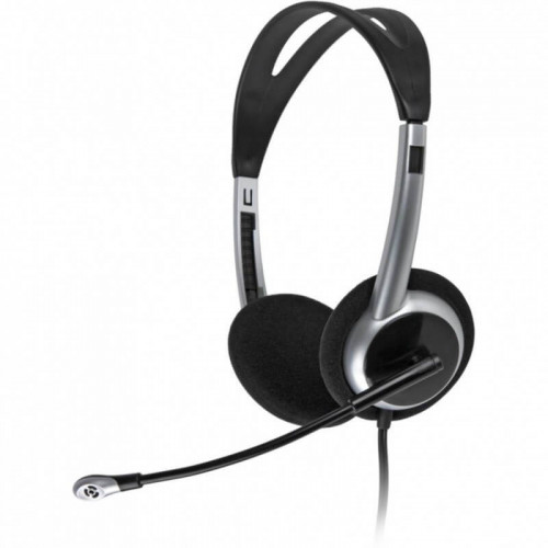 Навушники Gemix HP-260MV Black / Silver, 2 x Mini jack (3.5 мм), накладні, регулятор гучності, кабель